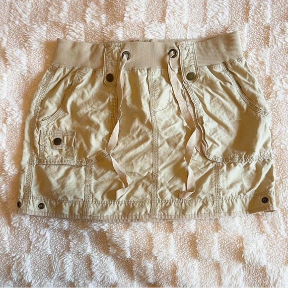 Cargo Khaki Mini Skirt Size S - Picture 1 of 5